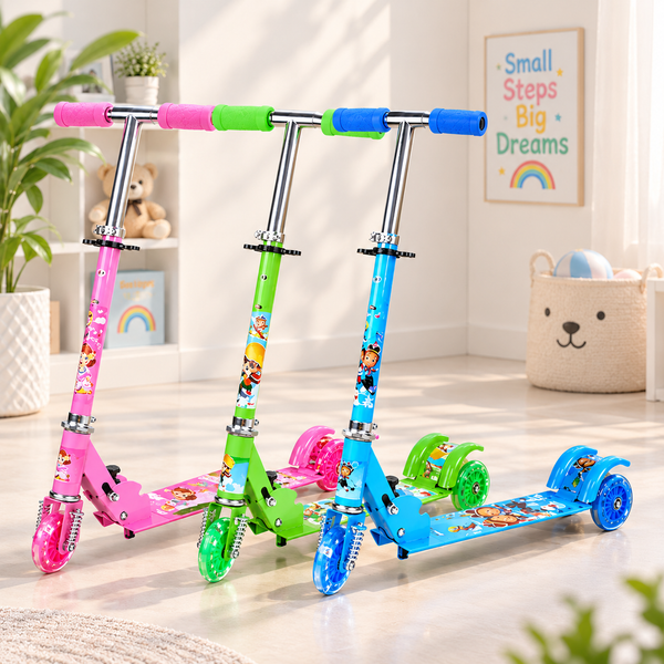 Scooty For Kids Adjustable 3 Wheel Kick Scooter Gifts For Toddlers Children Boys Girls