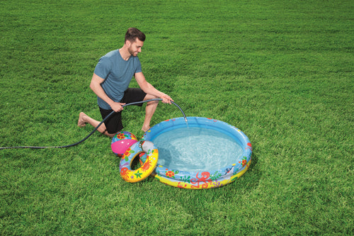 Bestway Play Swimming Pool 4 Feet with Swim Ring and Ball For 3-6 Years Kids
