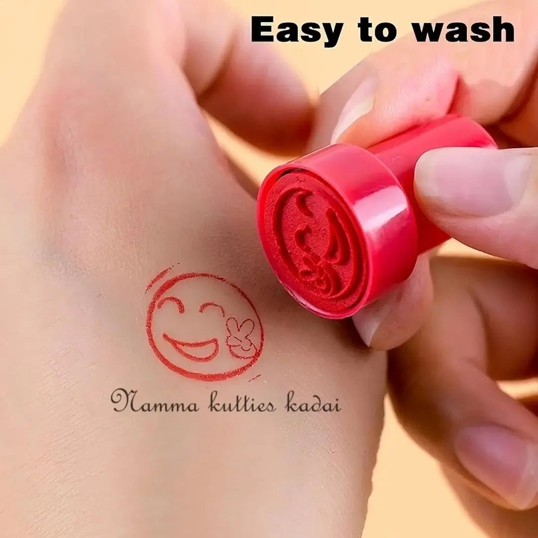 10pcs Appreciation Stamps star smiling face, nice work etc Kids Stamp Set Motivation Sticker School Scrapbooking Stamp DIY Teachers Self Inking Praise Reward Stamps For Scrapbooking