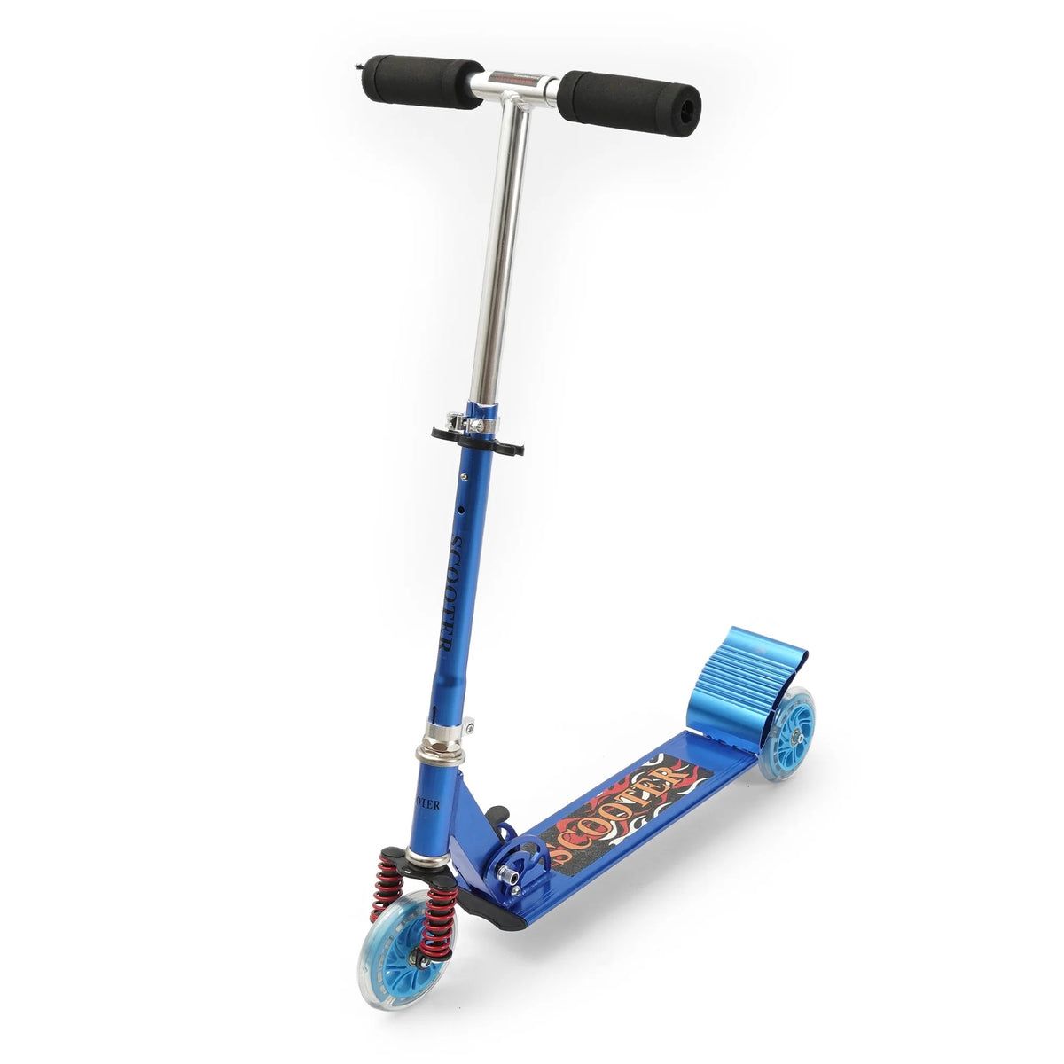 Large Scooty For Kids With Lights Aluminum Metal Foldable Adjustable 3 Wheel Kick Scooter High Quality Aluminum Scooty For Boys And Girl