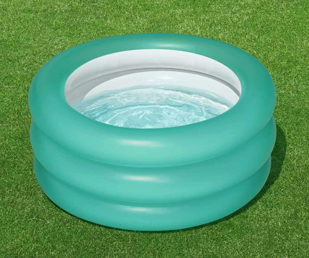 Inflatable Kiddie Play Pool 3 Ring Swimming Pool For Kids Sea Swimming Fun Play Pool  Kids Bath Tub For Children Random Color Paddling Pool Vinyl