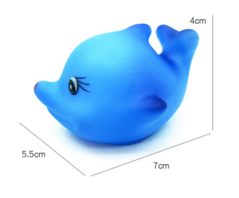 Chuchu Baby Bath Toys Bulk Infant Bath Toys Water Float Squeak Rubber Animal Toys Bathtub Pool Toys for Toddlers Kids Bath Time Shower Party