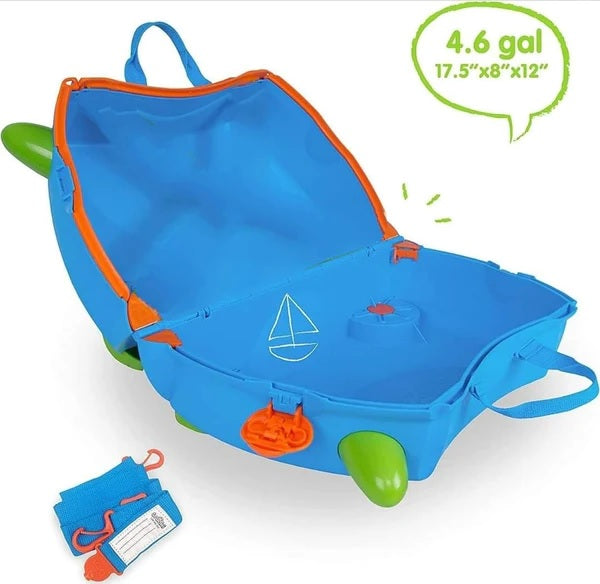 Kids Travel Trunki Suitcase Evergreen Fun Case Baby Bag School Bag Trunk Case Bag