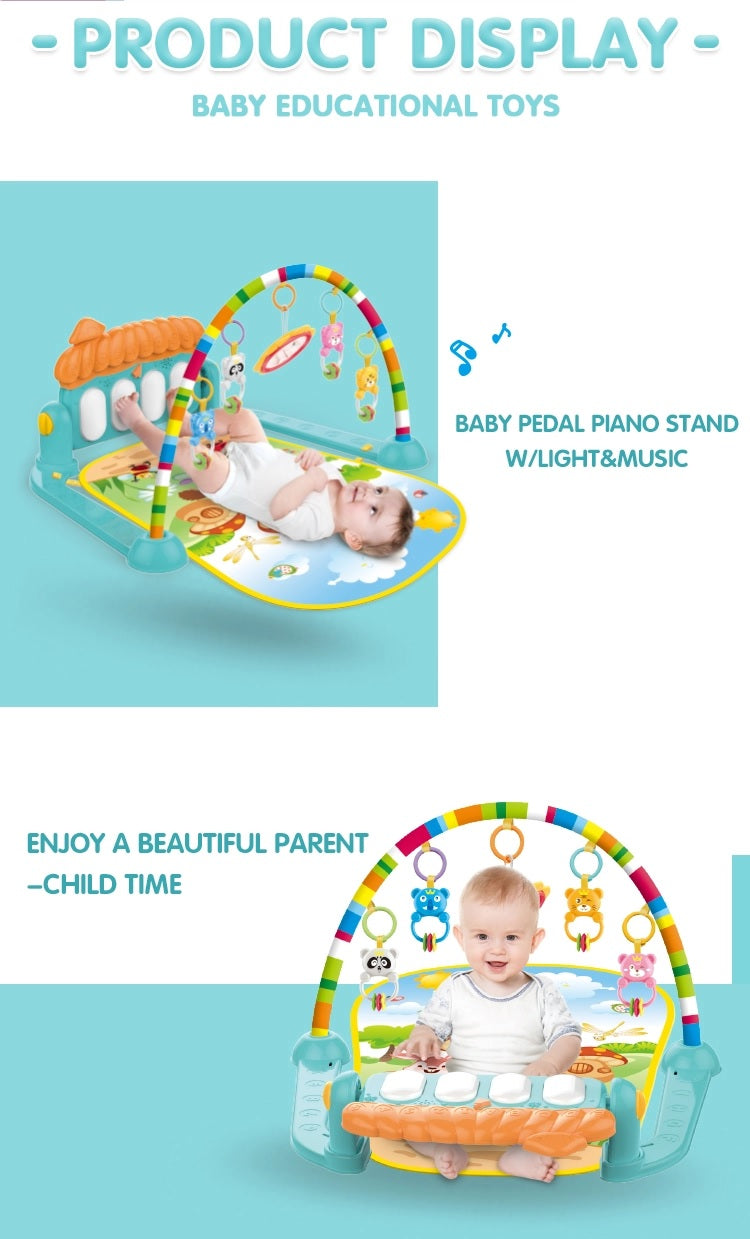 Huanger Piano Fitness Rack Baby Play Gym mat For Toddler Baby