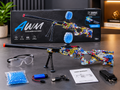 Big Size AWM Gun Gel Blaster Rechargeable Electric Toy Gun Machine Toy Automatic With Protection Glasses Recharegable Battery Hanging Belt 1000 pcs Gel Balls Best Toys For Kids