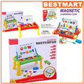 2in1 Magnetic Learning Case for kids Writing and Drawing Learning Case for Kids with Alphabets and Numbers Best Educational Toys For Kids