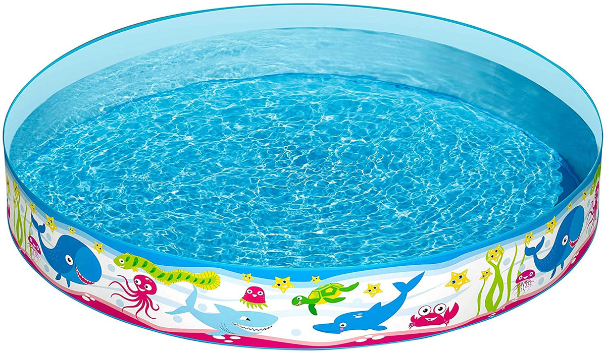 Bestway Sea Swimming Fun Play Pool Without Air 4' 5' 6' 8' feet Fill-N-Fun Paddling Pool For Kids Imported