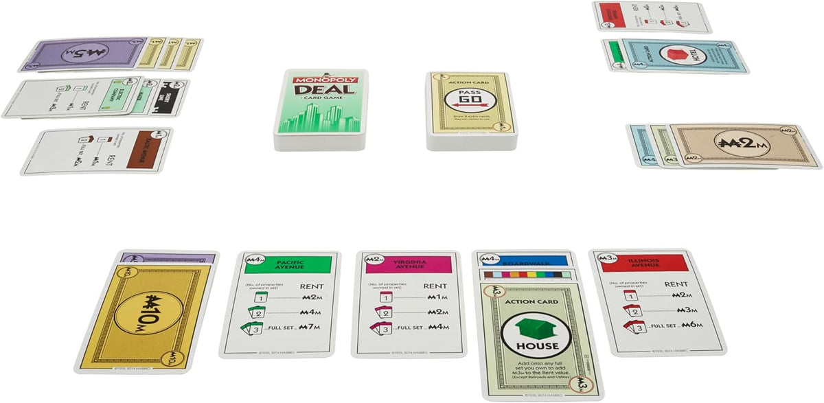 Monopoly Deal Card Game Special Edition Property Trading Family Fun Games Original English Version 110 Cards