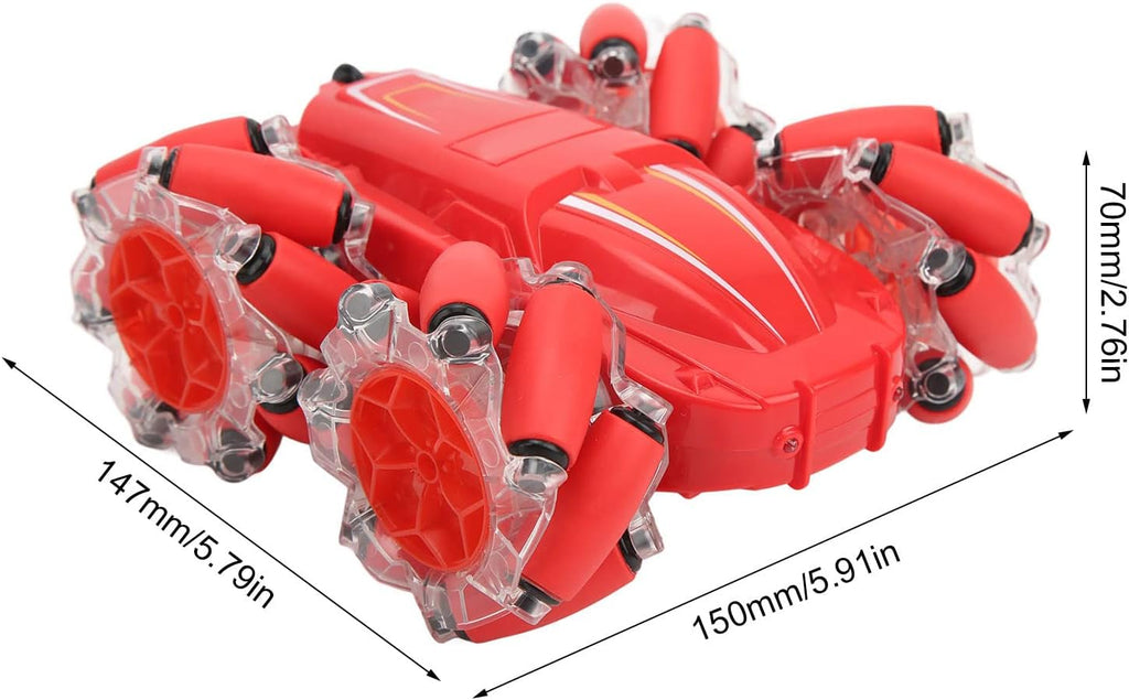 RC Stunt Car with Gesture Watch Control & Remote Controller, 360° Rotating 4 Wheel Double Sided Racing Toy for Kids