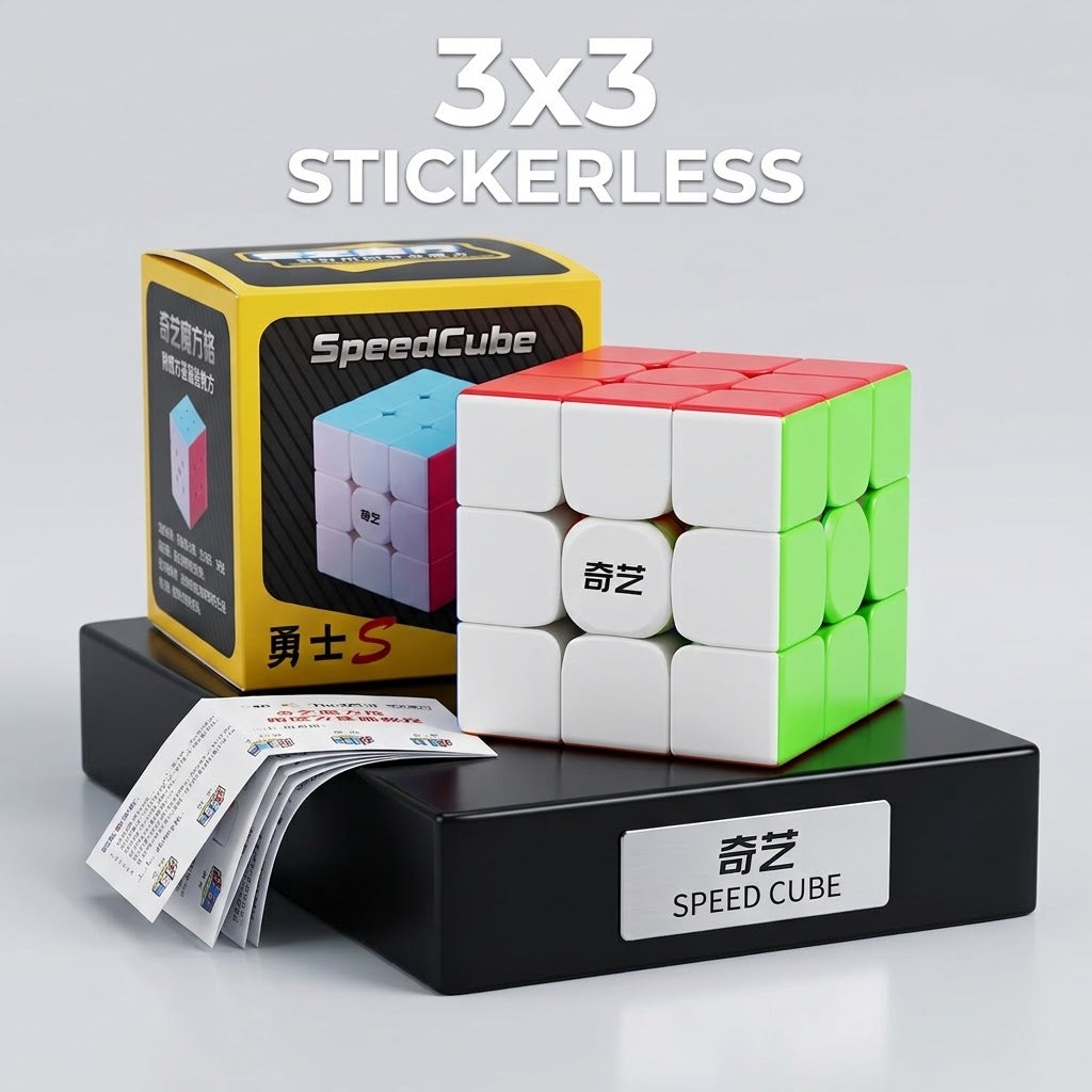 Original Qiyi Rubiks Cube 3x3 Sticker Less Qiyi Warrior S Best Quality Fast Speed Magic Rubik Speed Cube Educational Puzzle Toys