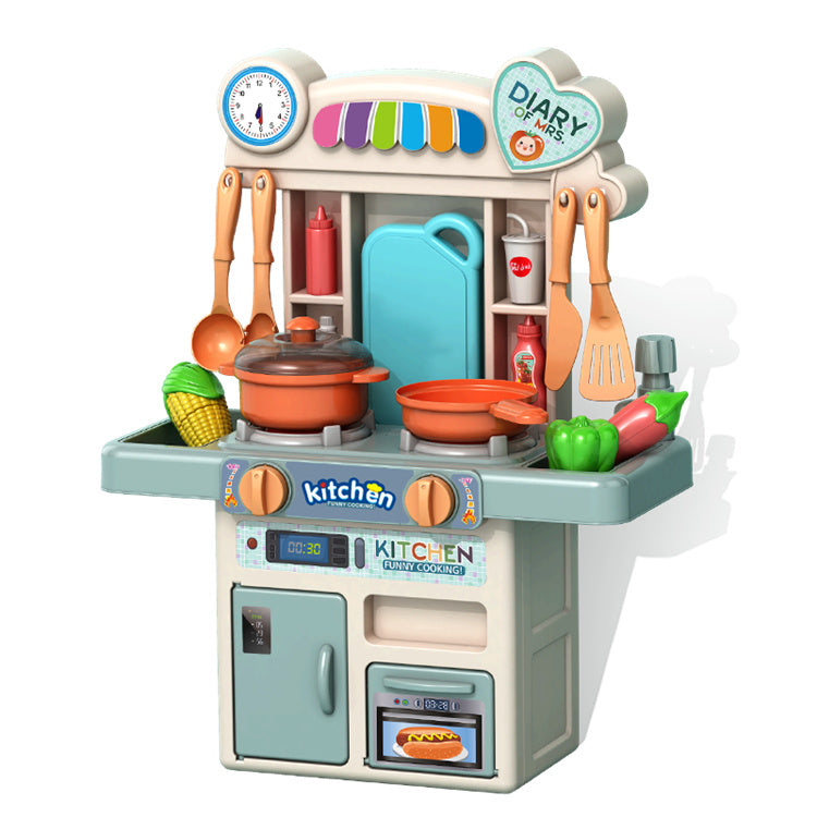 Dora Frozen Kitchen Toy Set For Kids Girls With Real Water Sound Lights Effect Pretend Play Cooking Set