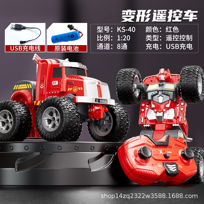 1:20 Children's Transforming Remote Control Car Rechargeable Electric Simulation Model Car for Boys, Drift Car, 6-12cm, Rechargeable