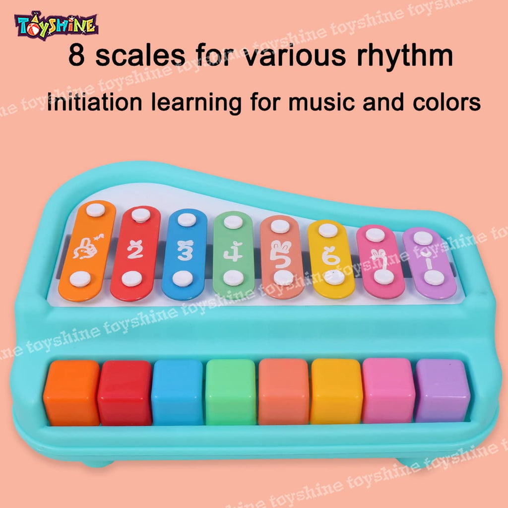 2 in1 Baby Piano Xylophone Toy for Toddlers Multicolored Key Keyboard Xylophone Piano Musical Piano Toy for Baby Kids Girls Boys