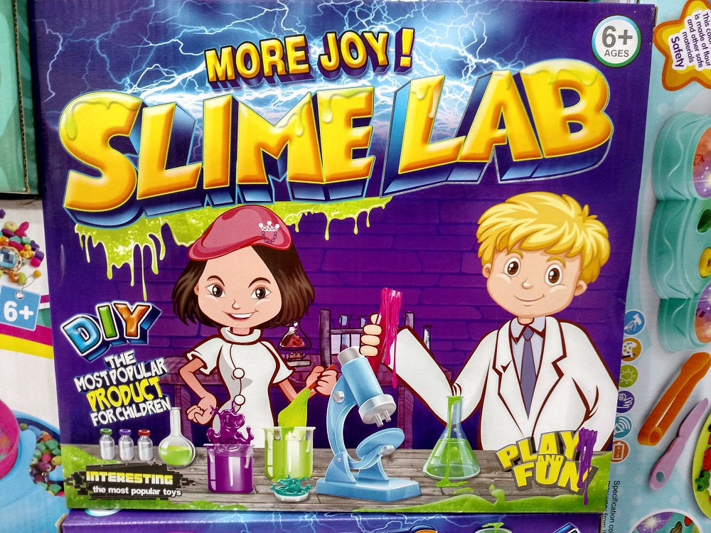 DIY Make Your Own Slime Jolly Slime Making Kit with Free Borax and Storage Boxes and Colors For Kids