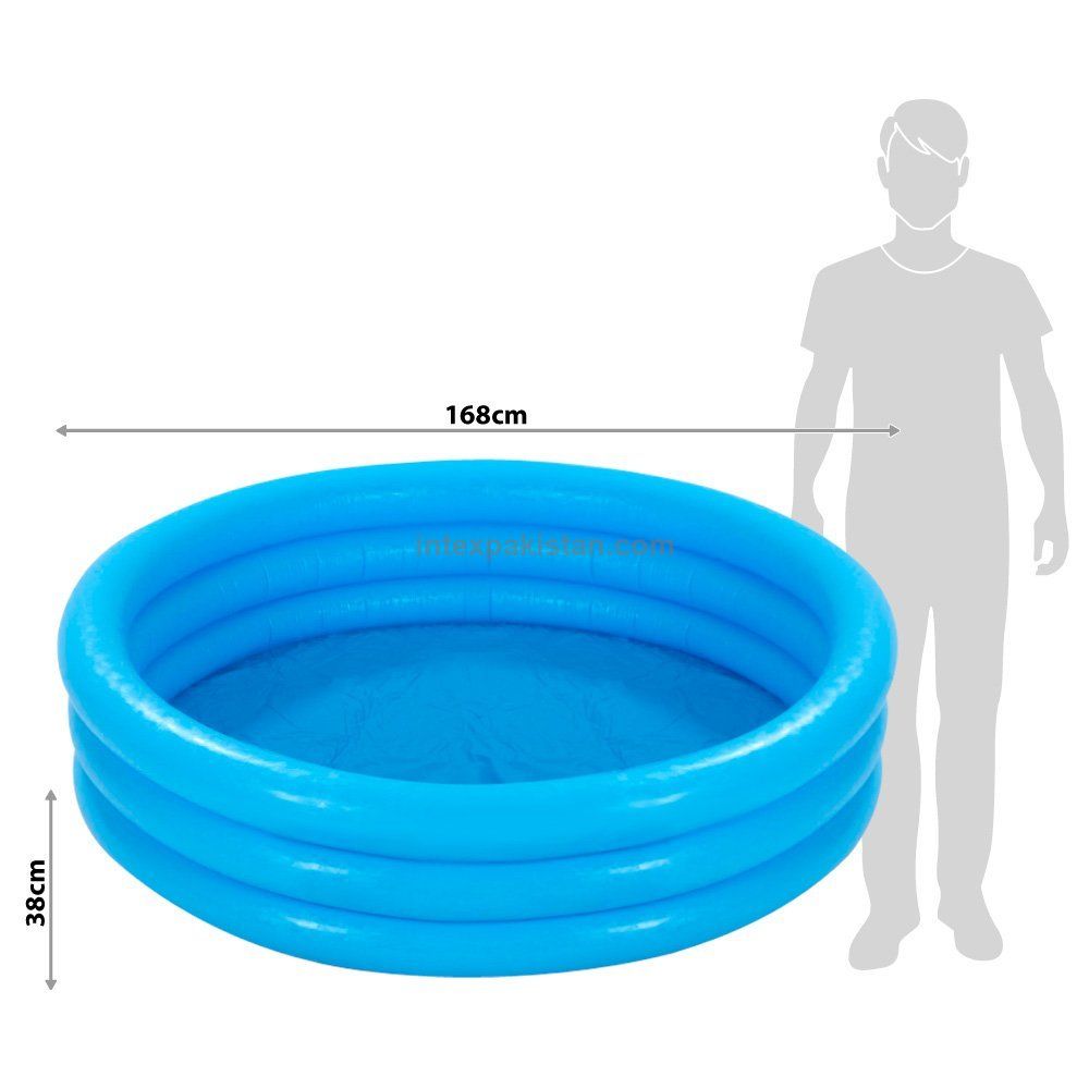 Bestway Large Swimming Pool For Kids 6Feet 5Feet 4Feet 3.3Feet Inflatable 3 Ring Play Pool For Kids Bath Tub For Children Random Color Paddling Pool Vinyl