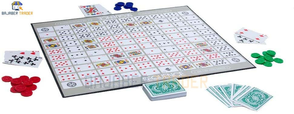 Sequence Strategy Board Game (Jumbo Size) 26.5x20.5 inch (Medium Size) 20.5"x15.5" inch Made in Pakistan
