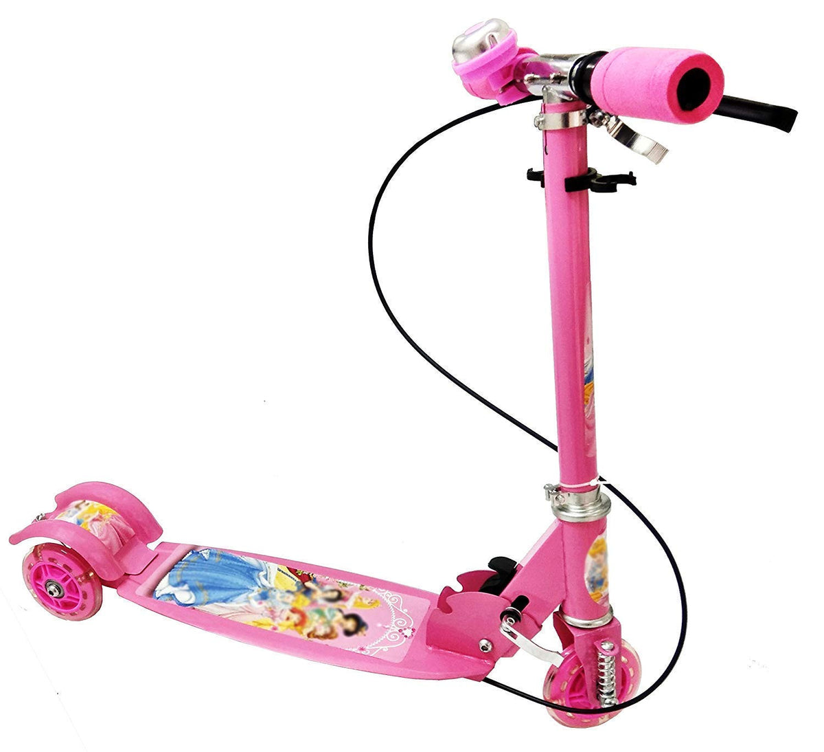 Scooty For Kids Wide Deck Heavy Weight Metal Body Adjustable 3 Wheel Kick Scooter Gifts For Toddlers Children Boys Girls