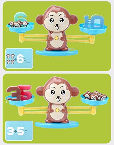 2 in 1 Dino Balancing Toy for Kids Math Game for Kids Educational Games Number Toy Educational Learning Activity Toy Engaging Preschool Game Children's,