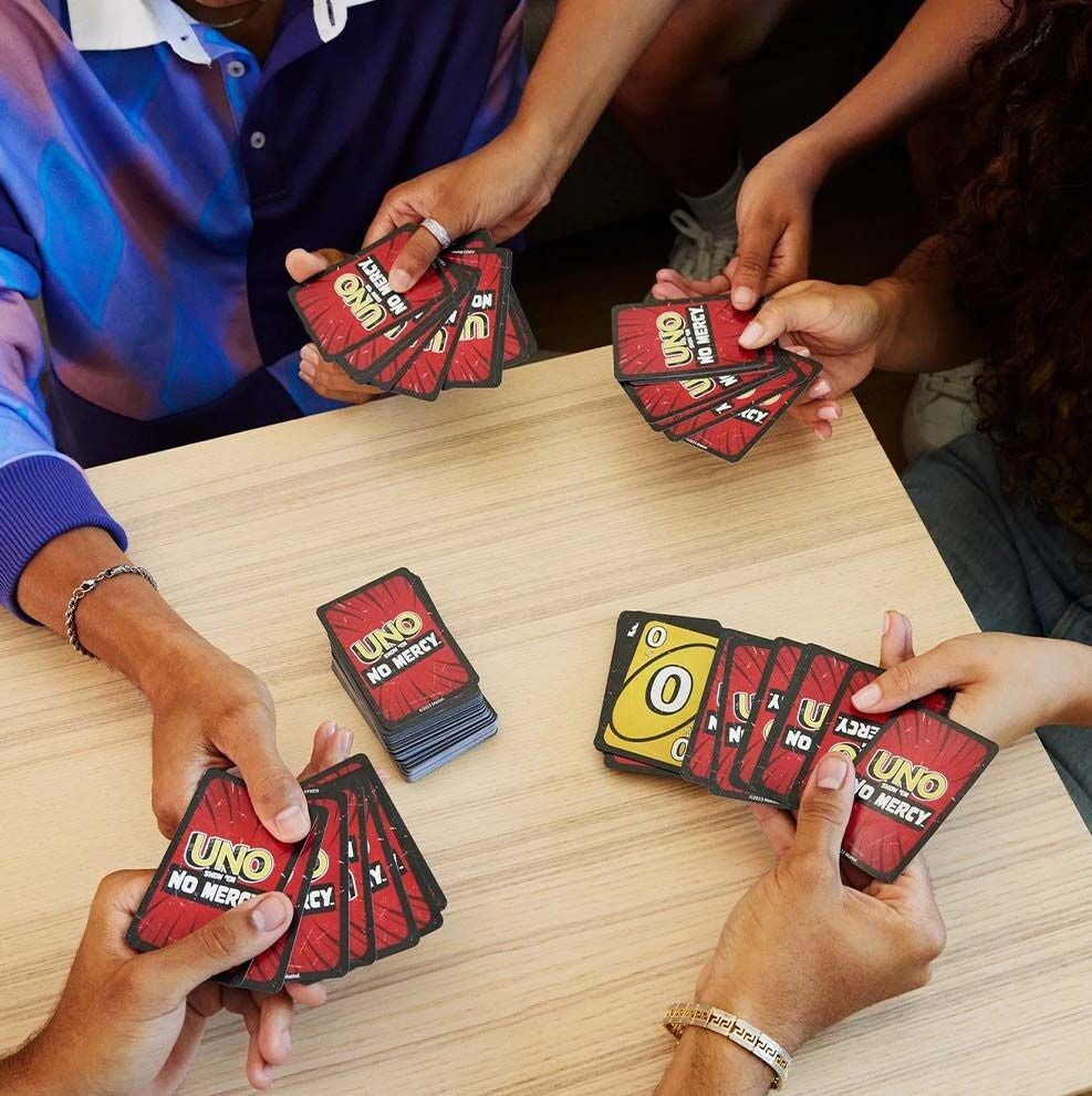UNO Show 'Em No Mercy Cards Game With Special Rules & Tougher Penalties Exclusive Orignal Uno Em No Mercy