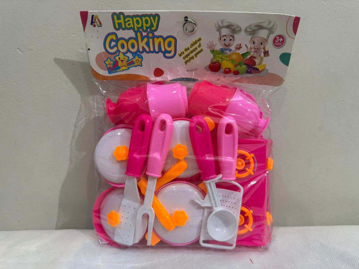 21pcs Kitchen Set For Kids/Girls Pretend Play Cooking Set Happy Little Chef Attractive Colors Cooking Kitchen Set For Girls 21pcs Assorted Colors