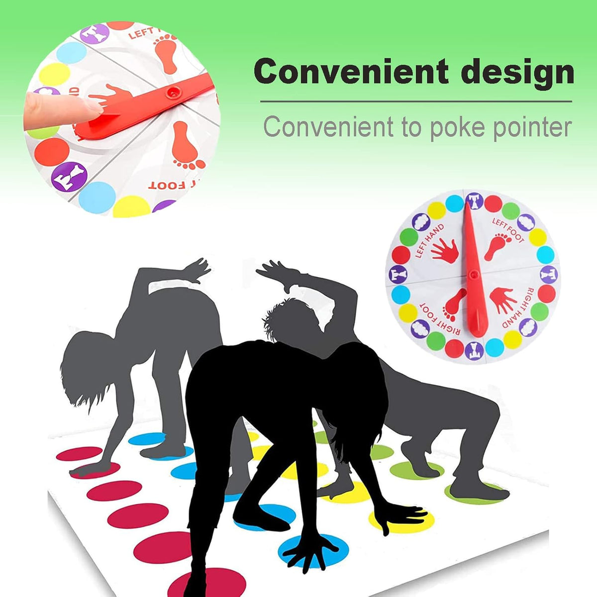 Twister Board Game Twister Game for Children Twister Party Game Balance Floor Game Pad Twister Ultimate Twisting Game for Children and Adults Body Movement Board Game For All Ages Kids