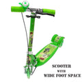 Scooty For Kids Wide Deck Heavy Weight Metal Body Adjustable 3 Wheel Kick Scooter Gifts For Toddlers Children Boys Girls