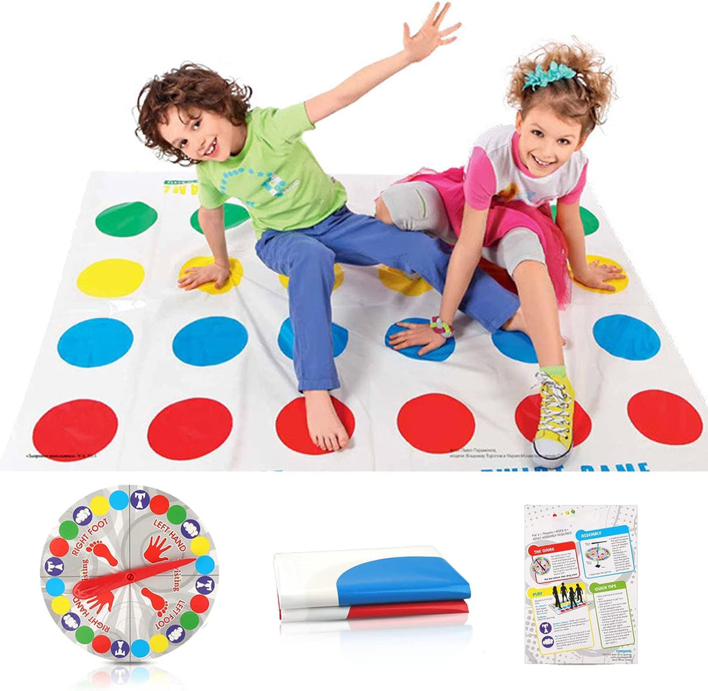 Twister Board Game Twister Game for Children Twister Party Game Balance Floor Game Pad Twister Ultimate Twisting Game for Children and Adults Body Movement Board Game For All Ages Kids
