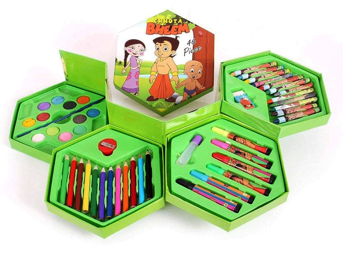 Color Art Book Craft Set Color Box Set For Girls and Boys Colors Box Color Pencil Crayons Colors Kids Painting School Kit 42pcs Artiest Kit Art Set for Kids