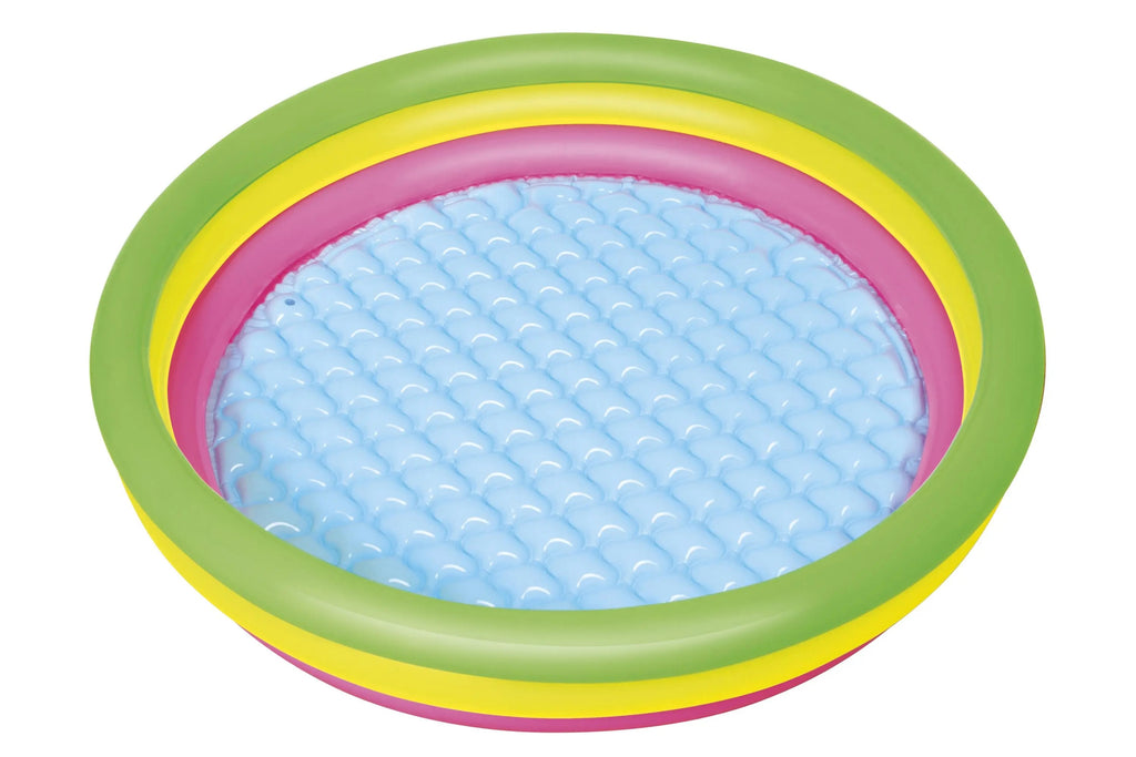 Bestway Inflatable Swimming Pool for Kids, 3 Ring Thickened Portable Kiddie Pool for Babies & Children, Outdoor Water Play Pool