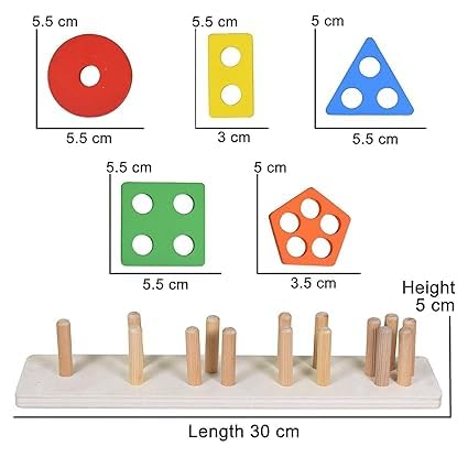 wooden shapes for kids Wooden Puzzle Toddler Toys Shapes Sorter Preschool Geometric Blocks Stacking Games for Kids Geometric Shape Sorter Wooden Puzzles Teaching Geometric Shape Cognitive Matching