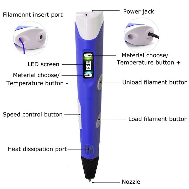 3D Pen for 3D Printing Drawing Pen USB 3D