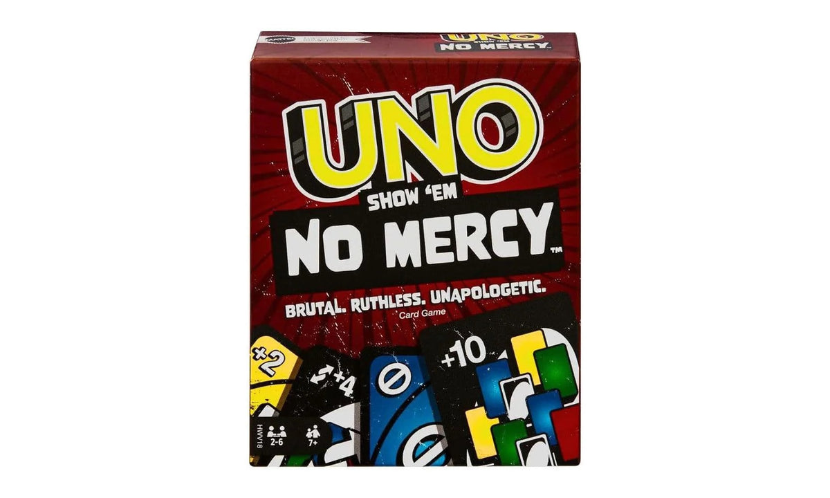 UNO Show 'Em No Mercy Cards Game With Special Rules & Tougher Penalties Exclusive Orignal Uno Em No Mercy