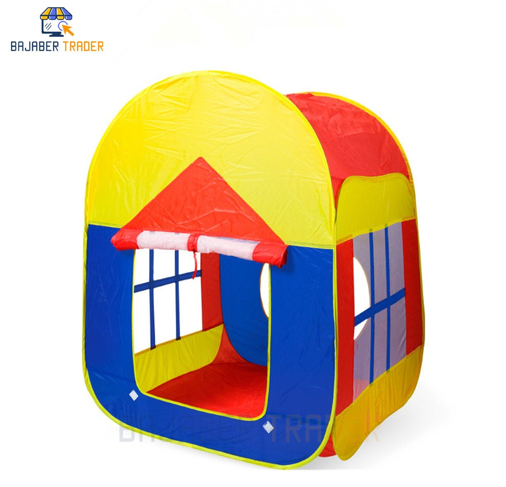 Big Tent House For Kids With 50 Soft Balls Tent Series Pop Up Pretend Play House 110x90x90cm