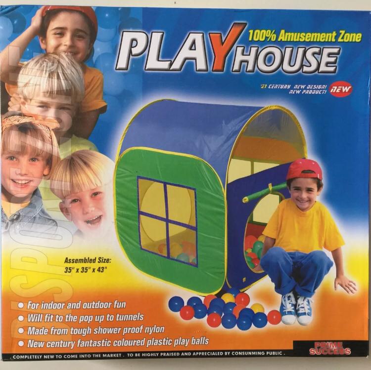 Tent House For Kids Pop Up Play Tent House Pretend Play Kids 90x90x110cm