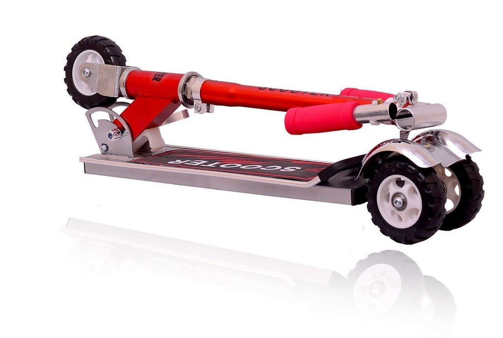 Scooty For Kids Large Size Teenagers Adults Foldable Adjustable Height Heavy Duty Aluminum Alloy 3 Wheel Kick Scooter For Boys and Girls