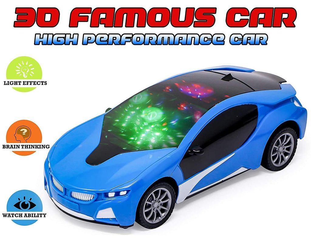 Rechargeable Remote Control High Speed 3D Famous Car with Smoke And 3D Lights Full Functions Turns Left Right Forward And Reverse Wireless Remote High Speed For Kids 1:22 Scale