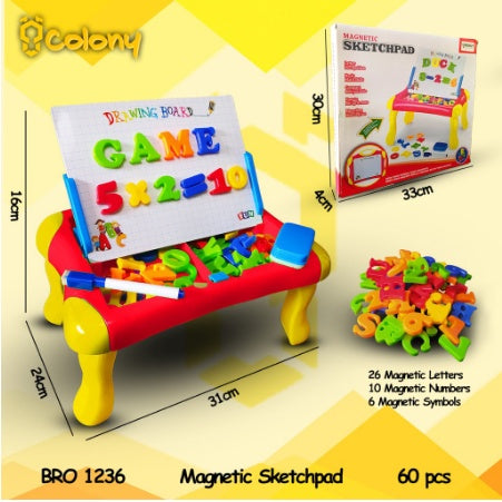2in1 Magnetic Learning Case for kids Writing and Drawing Learning Case for Kids with Alphabets and Numbers Best Educational Toys For Kids