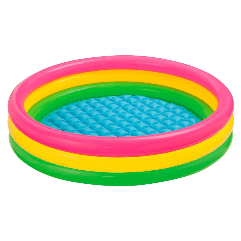 Intex Sunset Glow Baby Swimming Pool For Kids Inflatable 5' 4' 3' 2' Feet Baby Bath Tub Swimming Fun Play Pool