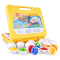26pcs Matching Eggs Toy Alphabet Matching Sorting & Color Recognition Toy for Toddlers Kids Montessori Education Preschool Game Easter Eggs Toy for Children
