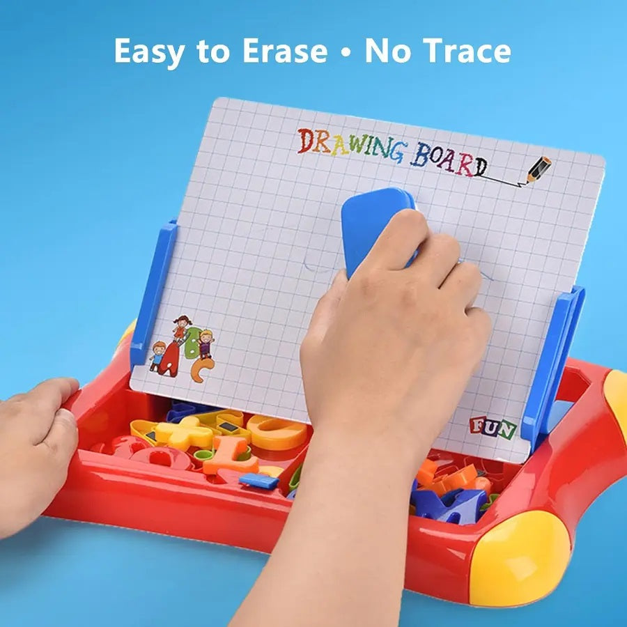 2in1 Magnetic Learning Case for kids Writing and Drawing Learning Case for Kids with Alphabets and Numbers Best Educational Toys For Kids