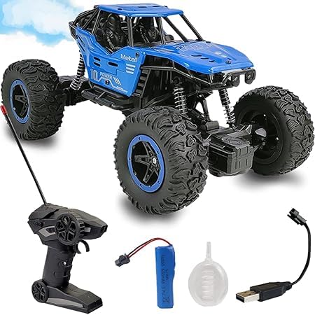 Smoke Rock Crawler Electric RC Vehicles Alloyed Remote Control Booster Spray Toy Car for Kids & Boys