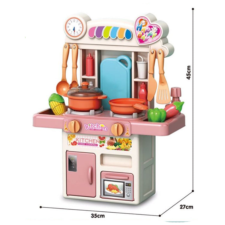 Dora Frozen Kitchen Toy Set For Kids Girls With Real Water Sound Lights Effect Pretend Play Cooking Set