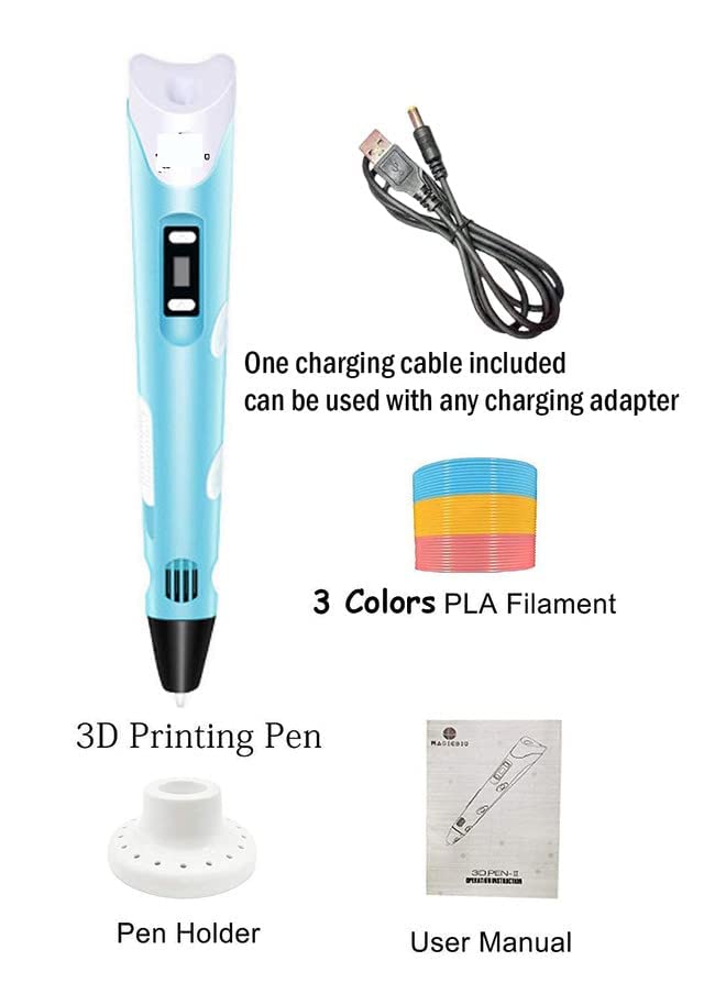 3D Printing Pen for Kids, USB Powered 3D Drawing Pen for DIY Arts & Crafts, Creative Educational Toy for Boys and Girls