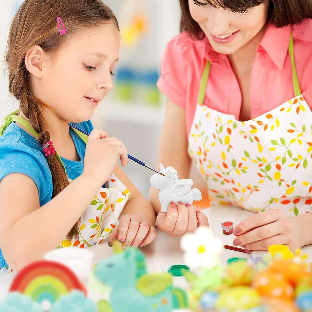 DIY Plaster Mould And Painting Set Ceramic Painting Kit With Acrylic Paints Set For Kids, Art and Craft Kit Painting Kit for Kids, Girls, Boys