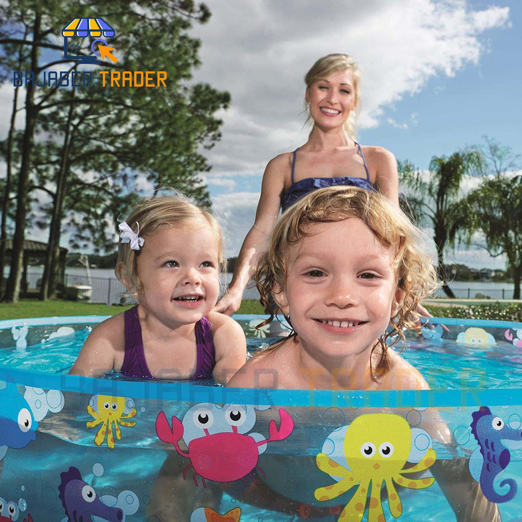 Bestway Sea Swimming Fun Play Pool Without Air 4' 5' 6' 8' feet Fill-N-Fun Paddling Pool For Kids Imported