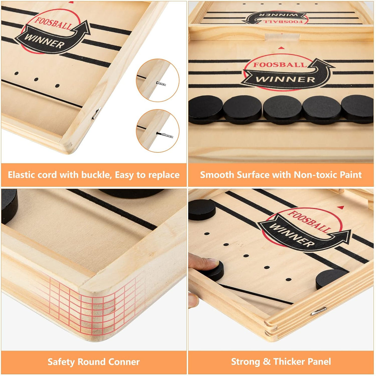 Large Pucket Game For Kids and Adults High Quality Board Full size Pucket Game Wooden Pucket Big Size Pucket Board Toy