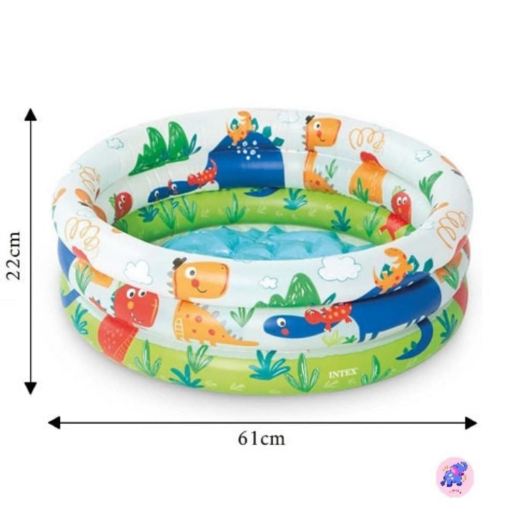 Intex Baby Inflatable Swimming Pool for Kids Kiddie Baby Party Play Pool Tub for Kids 24x8.5 Inches Kids Bath Tub For Children