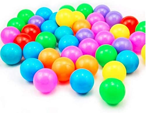 Pack Of 100 And 50,25,10 Soft Plastic Tent Balls For Kids Toddlers Swimming Pool Balls Play Tent Balls Crush Proof Multicolored