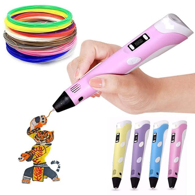 3D Printing Pen for Kids, USB Powered 3D Drawing Pen for DIY Arts & Crafts, Creative Educational Toy for Boys and Girls