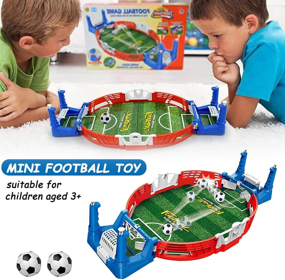 Mini Table Football Game, Table Football Desktop Football Toy Gifts for Children Boy Indoor 2-Player Party Tabletop Soccer Toys for Children Kids Adults